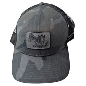 Nike Camo Trucker Hat Cow Embroidered Mesh Snap Back Adjustable Classic99 Y2K